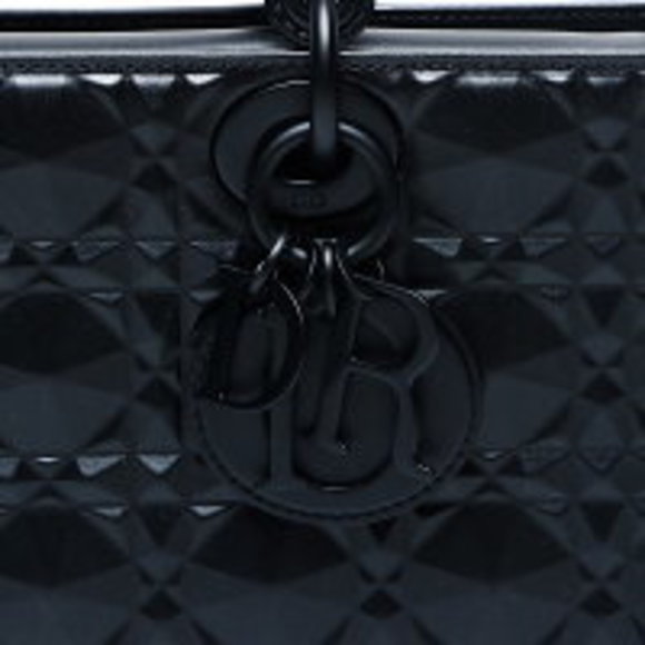 Christian Dior Lady Logo Handbag Black - Picture 7 of 12
